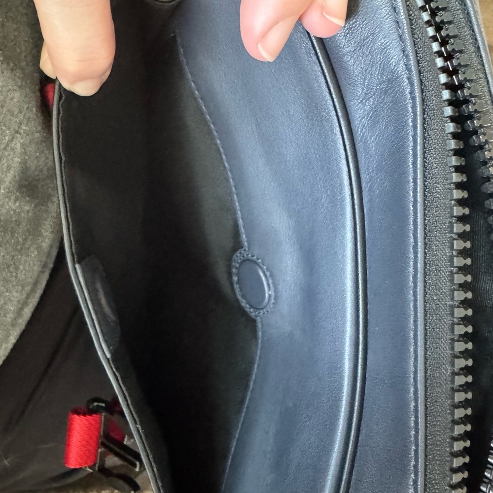 Coach Black and Red Backpack with Signature Style - Picture 5 of 13